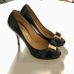 Salvatore Ferragamo black heels
